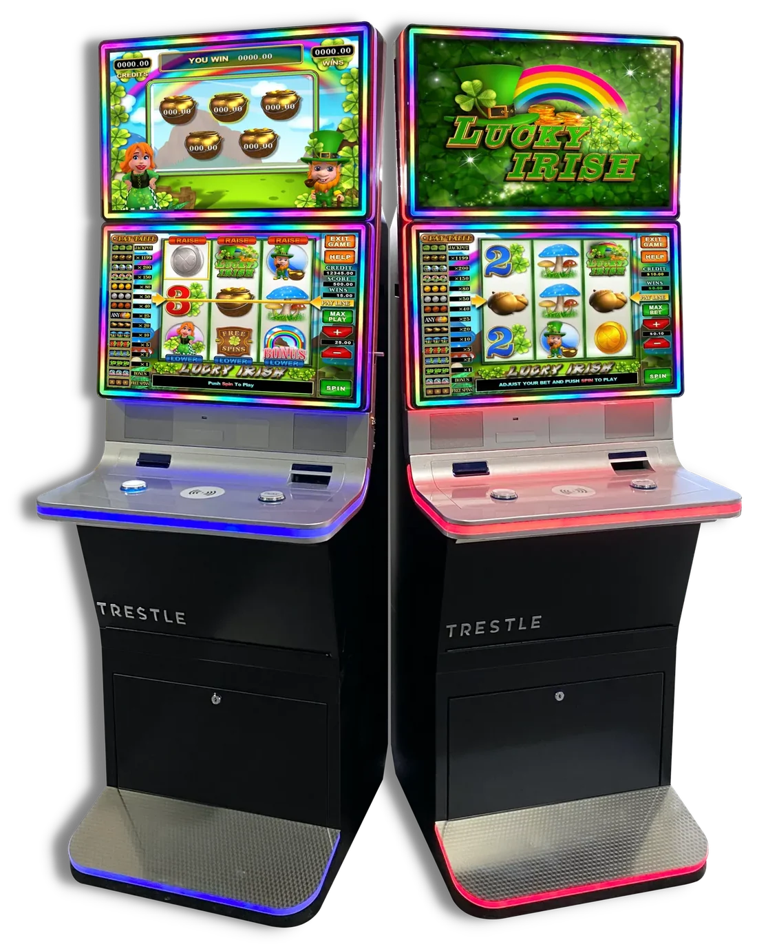 Lucky Irish on Trestle cabinets