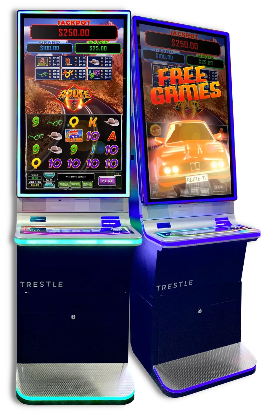 Route 77 on Trestle cabinets
