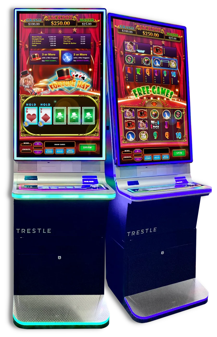 Fortune Hat on Trestle cabinets