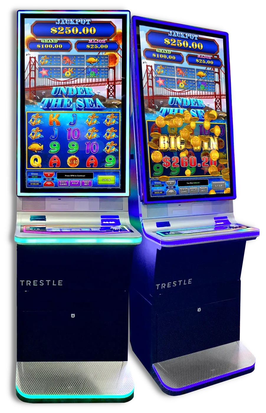 Under the Sea on Trestle cabinets