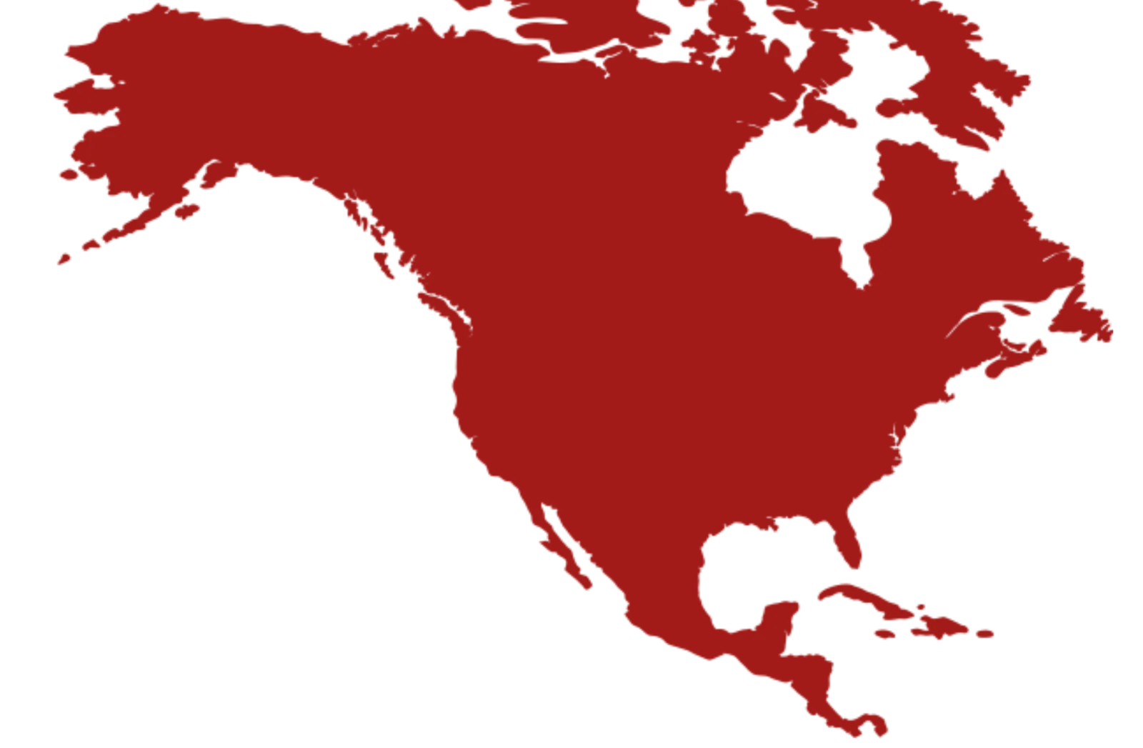 Map of North America