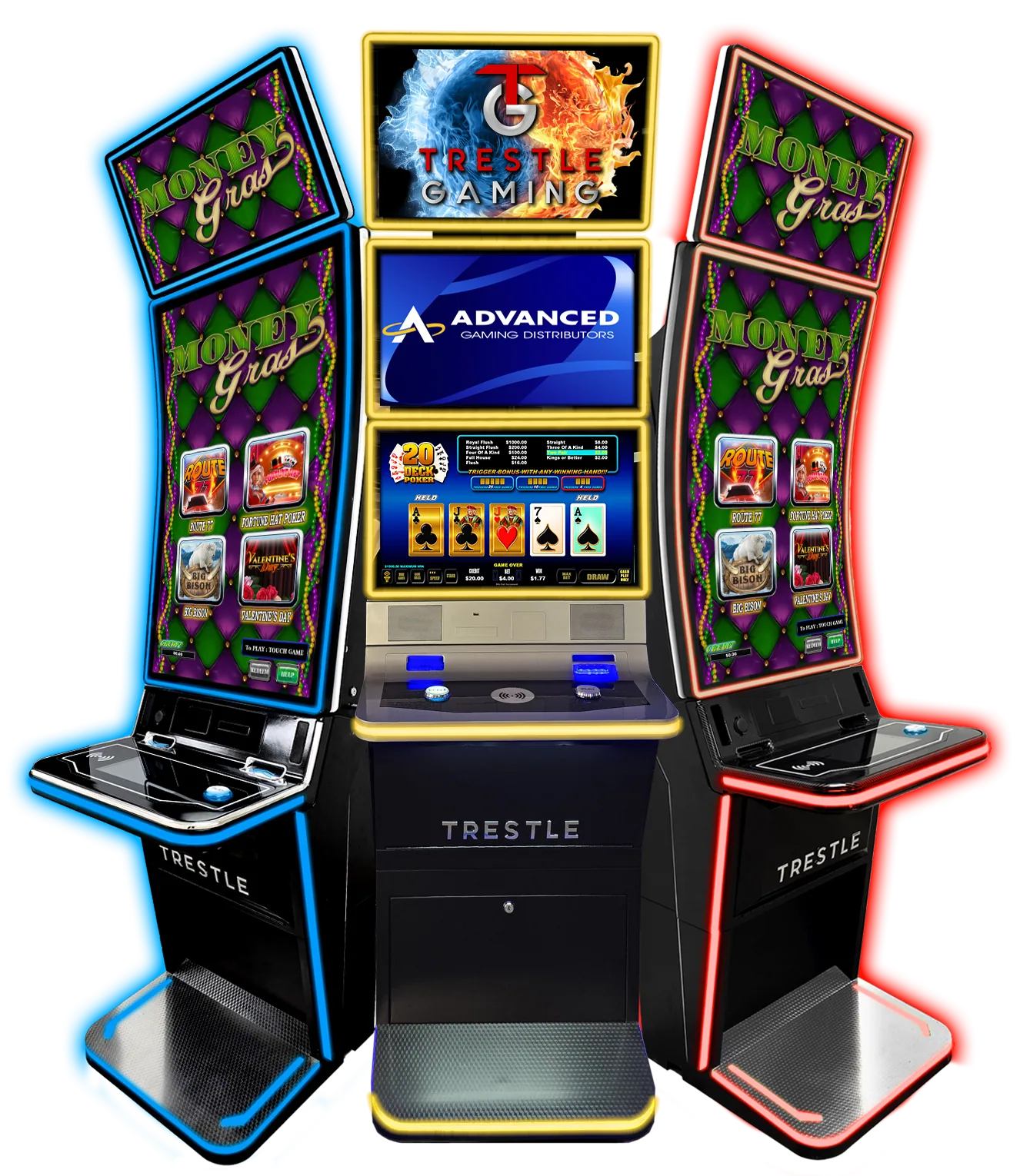 Trestle Gaming cabinets for Louisiana